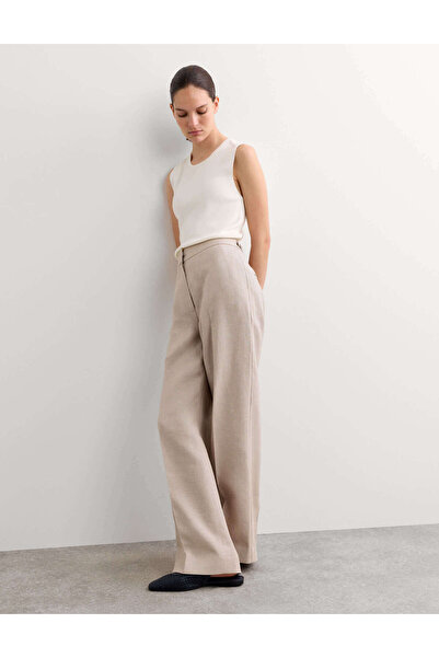 Marks & Spencer Saf Keten Kadın Pantolon