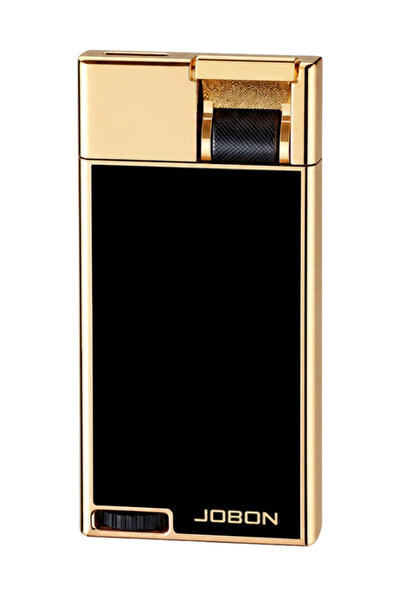 Jobon Perde Alev Siyah Gold Çakmak