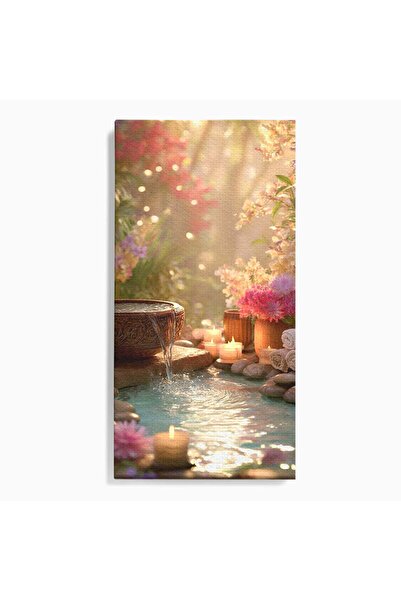 Luxcanva Tablou Canvas Rasarit In Gradina Zen 60x120 cm pe Sasiu Lemn Oaza Re...