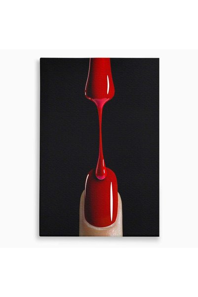 Luxcanva Tablou Canvas Picatura De Lac De Unghii 40x60 cm pe Sasiu Lemn Pensu...
