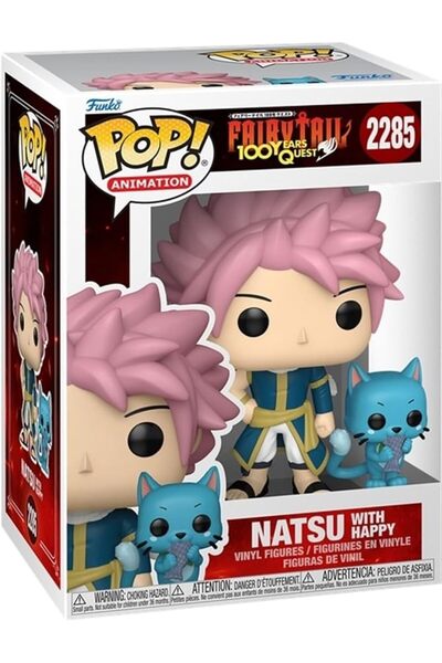 Funko Pop! & Buddy: Animation: Fairy Tail 100 Year Quest Natsu & Happy Vinyl ...