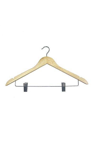 OEM Umerase haine Caressa, cu cleme, pentru pantaloni / bluze, lemn, 45 x 27 ...