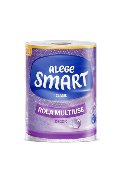 OEM Prosop hartie Smart Clasic, alb, 2 straturi, L 36 m