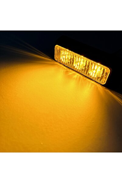 Choice 1pcs Yellow Light 3 LED Emergency Strobe Lights Beacon for Car Truck H...