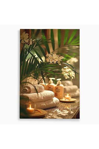 Luxcanva Tablou Canvas Oaza De Relaxare 40x60 cm pe Sasiu Lemn Spa Meditatie ...