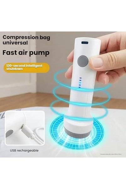 KOWVOWZ Cordless Electric Vacuum Pump, Prtable USB Rechargeable Travel Air Pump Low Noise Automatic Vacuum P