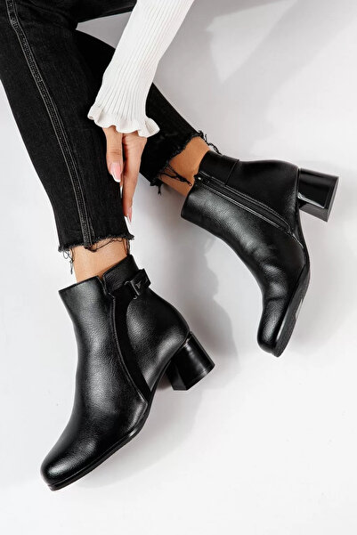 Zaira Botine dama vatuite negre din piele ecologica Gili #30522 - 40