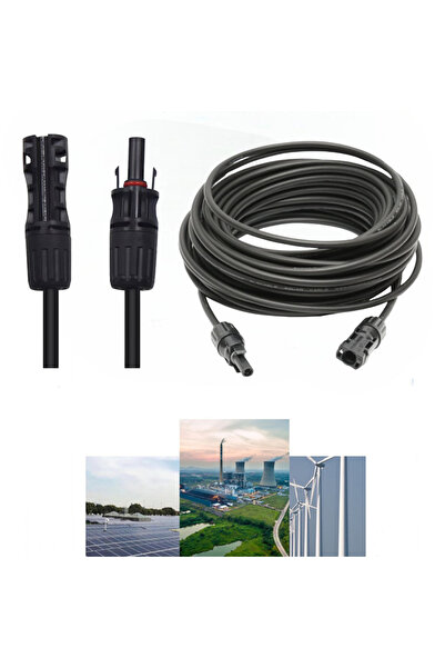 OEM Cablu solar 6mm 28.5M Negru, conectori MC4, utilizat interior exterior IP67