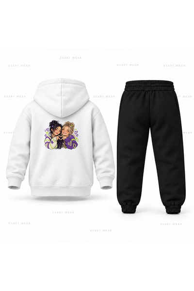SVART WEAR طقم بدلة رياضية للأطفال مطبوع عليه KPop Demon Hunters Rumi Zoey Eller