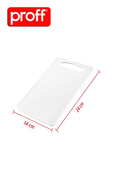 Proff 2-Pack Trendy Cutting Board - Bpa-Free Food-Grade White Cutting Board (14X24 cm)