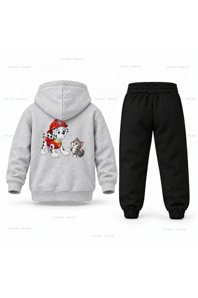 SVART WEAR طقم بدلة رياضية للأطفال مطبوع عليه شعار باو باترول مارشال