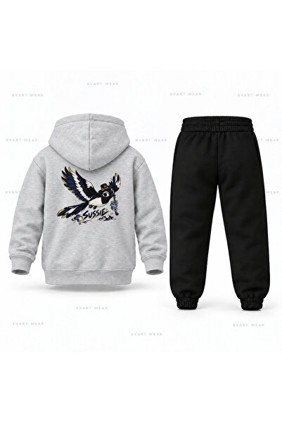 SVART WEAR طقم بدلة رياضية للأطفال مطبوع عليه KPop Demon Hunters Sussie Ucus