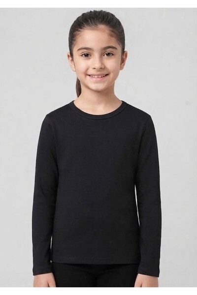 NACAR STORE Girl's Long Sleeve Thermal Top Underwear Cotton Ribbed