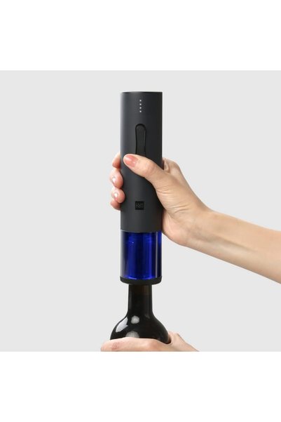 huohou CIRCLE JOY Electric bottle Opener | Automatic Bottle Opener | Foil Cutter Electric | Jar Opener Stopper Fast Decanter Set Gadget