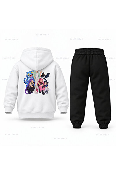 SVART WEAR طقم بدلة رياضية للأطفال مطبوع عليه KPop Demon Hunters Jinu Devam A...