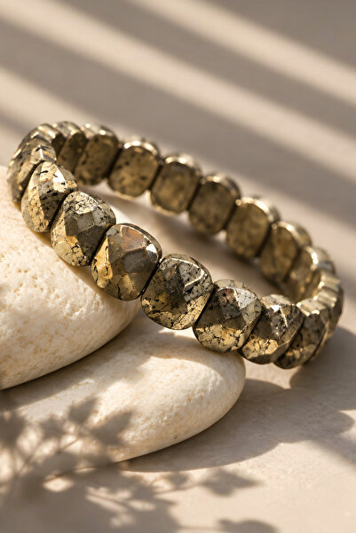 NBS Beautiful Naturel Stones سوار بيريت للجنسين من الحجر الطبيعي بقطع خاص من ...