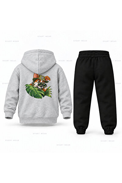 SVART WEAR طقم بدلة رياضية للأطفال مطبوع عليه باو باترول تراكر دوربين