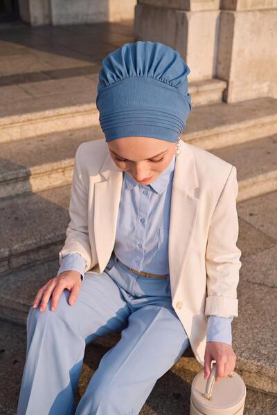 Aisha's Design Ready-Made Turban with Stitched Pleats, Ht-31A