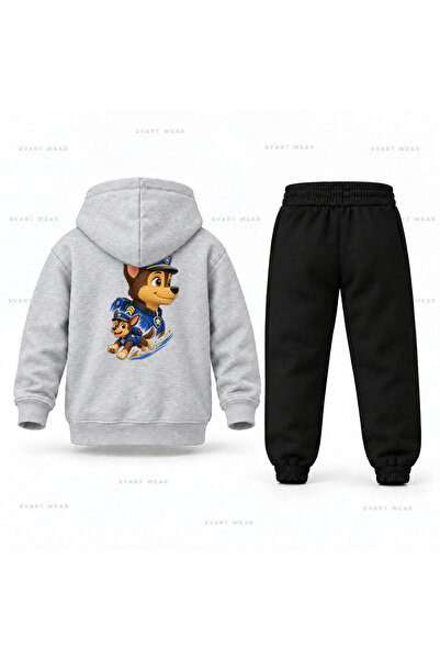 SVART WEAR طقم بدلة رياضية للأطفال مطبوع عليه صورة من Paw Patrol Chase
