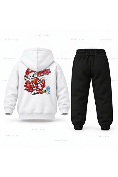 SVART WEAR طقم بدلة رياضية للأطفال مطبوع عليها شعار باو باترول مارشال