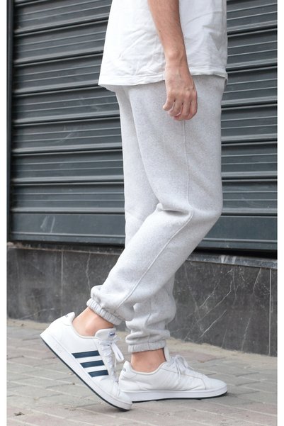 green poll Men's 3 Thread Threaded Winter Sweatpants Baggy Cargo Jogger