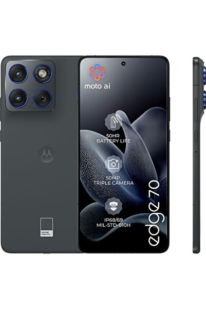 Motorola Edge 70 Phone, 512GB, 12GB RAM, Dual SIM, Gadget Grey