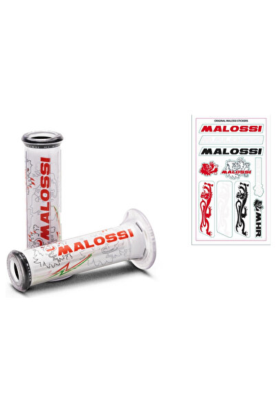 Malossi Handle with 2 white handles 30 with tribal logo - model without side ...