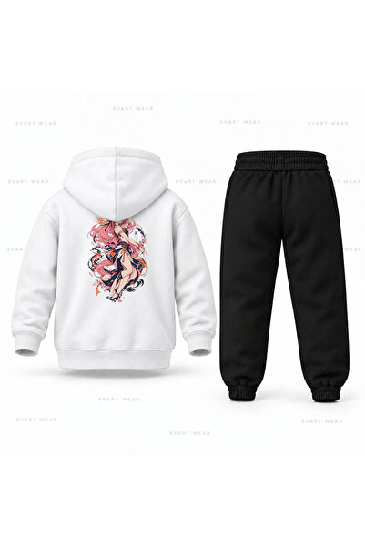 SVART WEAR طقم بدلة رياضية للأطفال مطبوع عليها شعار KPop Demon Hunters Mira C...