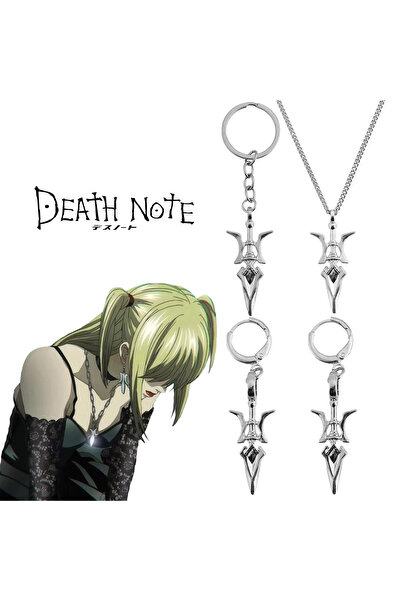 Choice WHITE Anime Ghost Death Keychain Note Misa Amane Halberd-Shaped Pendan...