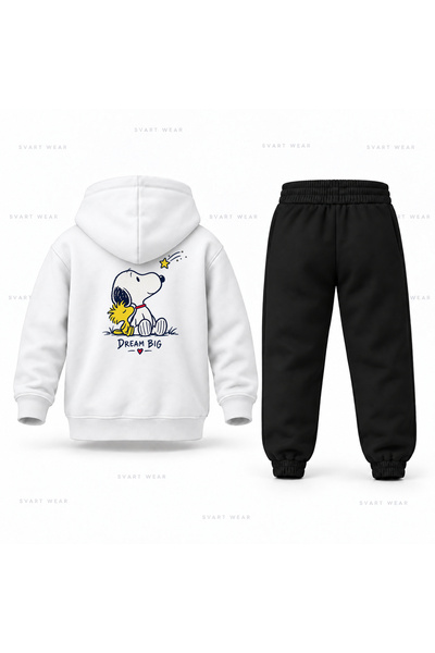 SVART WEAR طقم بدلة رياضية للأطفال مطبوع عليه نجمة سنوبي