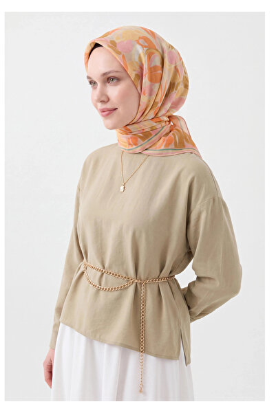 Silk Home Soft Scarf Painterly Floral Light Yellow