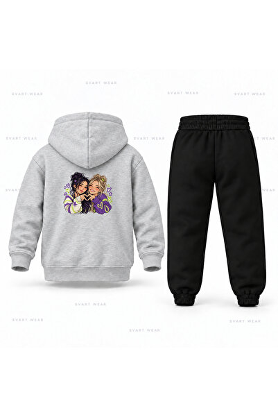 SVART WEAR Kpop Demon Hunters Rumi Zoey Eller Printed Children's Hooded Track...