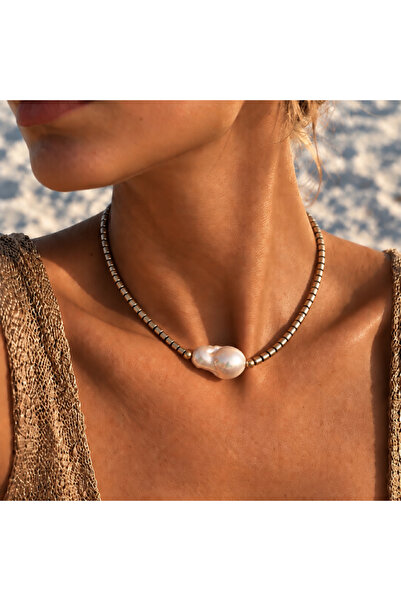 AZURE PEARL BAROK İNCİ KOLYE