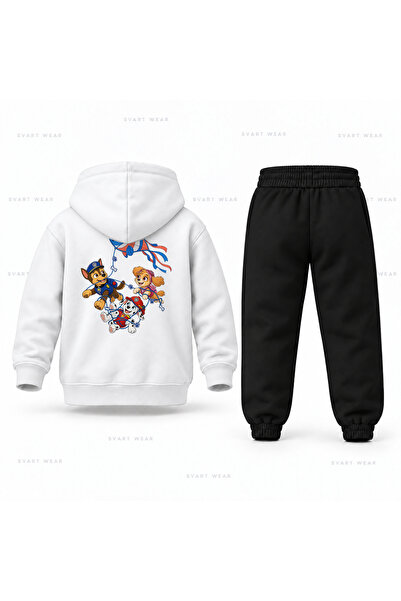 SVART WEAR Σετ παιδικής φόρμας με κουκούλα Paw Patrol με στάμπα αεροπλάνου
