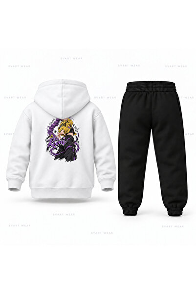 SVART WEAR طقم بدلة رياضية للأطفال مطبوع عليها رسم رقص رومي من KPop Demon Hun...