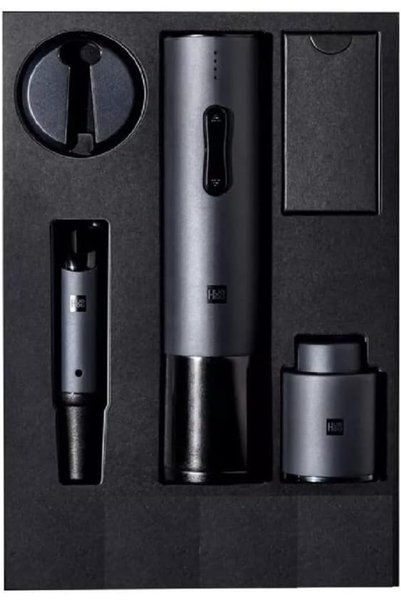 huohou CIRCLE JOY Electric bottle Opener | Automatic Bottle Opener | Foil Cutter Electric | Jar Opener Stopper Fast Decanter Set Gadget