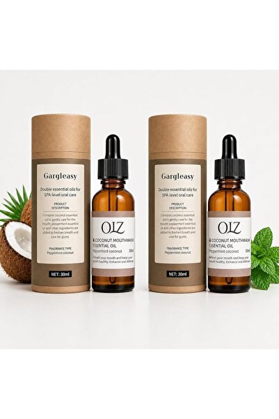 SKY TOUCH SKY-TOUCH 2PCS Coconut & Mint Essential Oil Mouthwash 30ml for Oral...