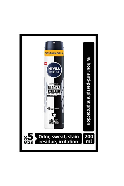 NIVEA Men Invisible Black & Wet Original Deodorant Spray 200ml