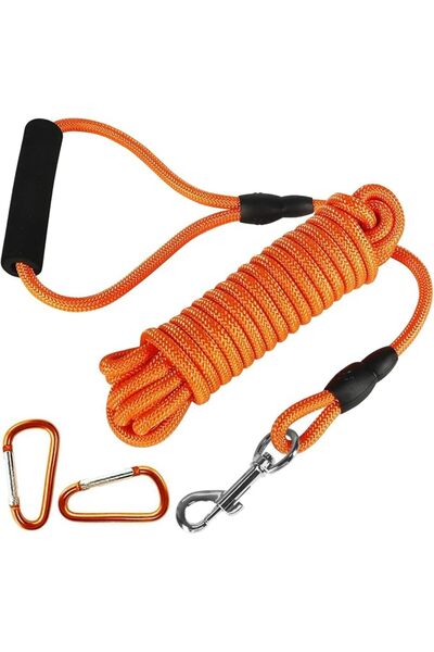 schitec Dog Collars 30Ft Nylon Dog Training Leash, Heavy Duty Lead Rope with ...