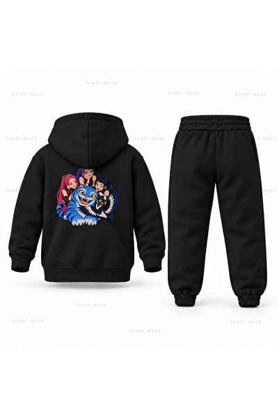 SVART WEAR طقم بدلة رياضية للأطفال مطبوع عليه KPop Demon Hunters Sussie Kanat...