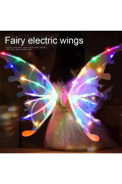 Choice Colorful Light Electric Fairy Wings With Music Lights Children Toy Elf...