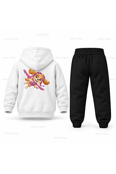 SVART WEAR طقم بدلة رياضية للأطفال مطبوع عليه شعار Paw Patrol Skye Ucus Yay