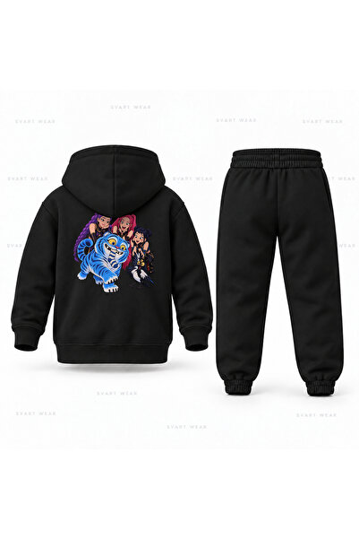SVART WEAR طقم بدلة رياضية للأطفال مطبوع عليه KPop Demon Hunters Derpy Socks