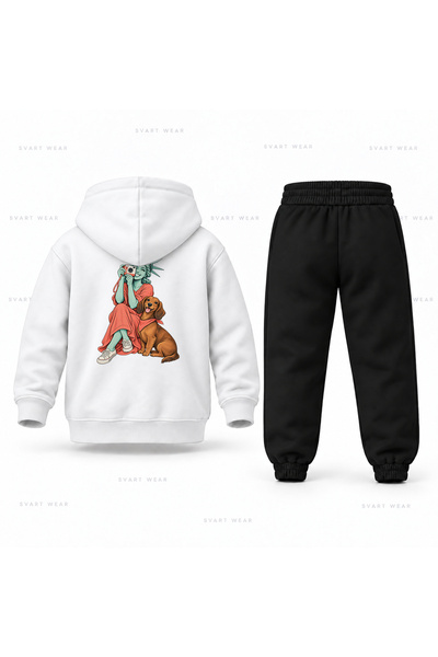SVART WEAR طقم بدلة رياضية للأطفال مطبوع عليه صورة ليبرتي من باو باترول