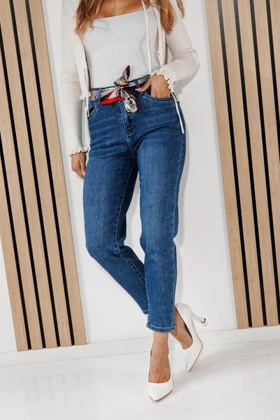 Zaira Blugi Baggy Fit Dama Roni Albastri #A1455 - 29