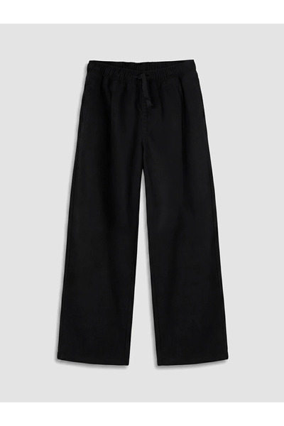 LC Waikiki Girl's Black Knitted Pants