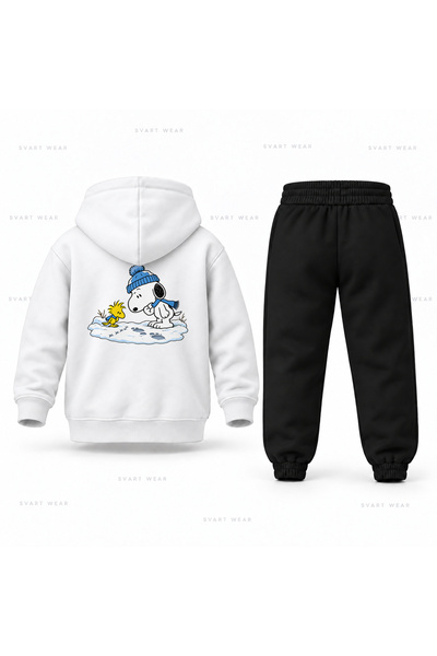 SVART WEAR Σετ παιδικής φόρμας με κουκούλα Snoopy Snow Tracksuit