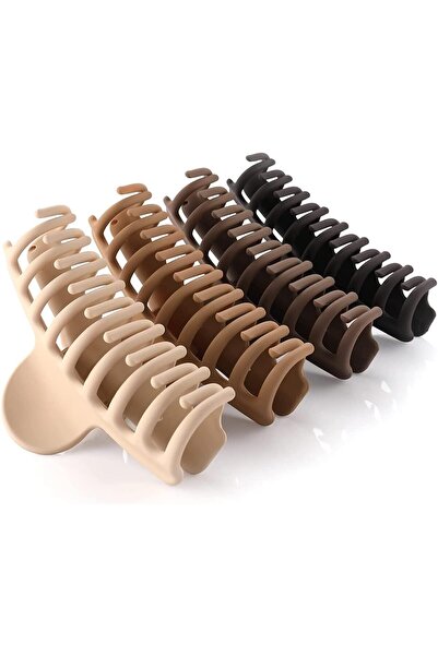 Arabest Large Hair Clips, 4Pack Hair Clips for Thick Thin Curly Hair, Matte N...
