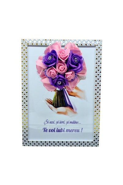 T&M Personalizare Tablou înrămat A4 (30x21 cm) - Azi, ieri și mâine... te voi...