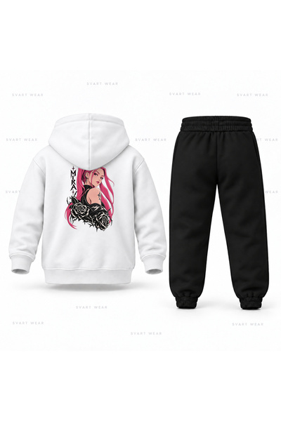 SVART WEAR طقم بدلة رياضية للأطفال مطبوع عليها صورة ميرا من KPop Demon Hunters